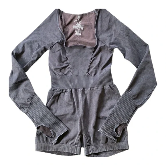 NEW Free People Good Karma Long Sleeve Runsie/l Jumpsuit - Picture 6 of 9